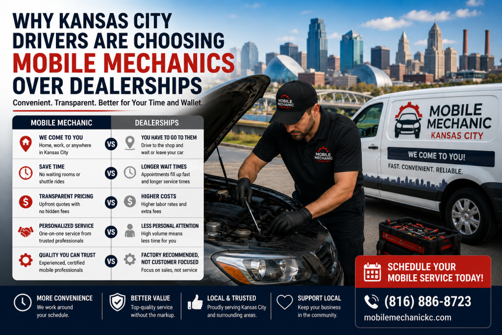 Why Kansas City drivers choose mobile mechanics